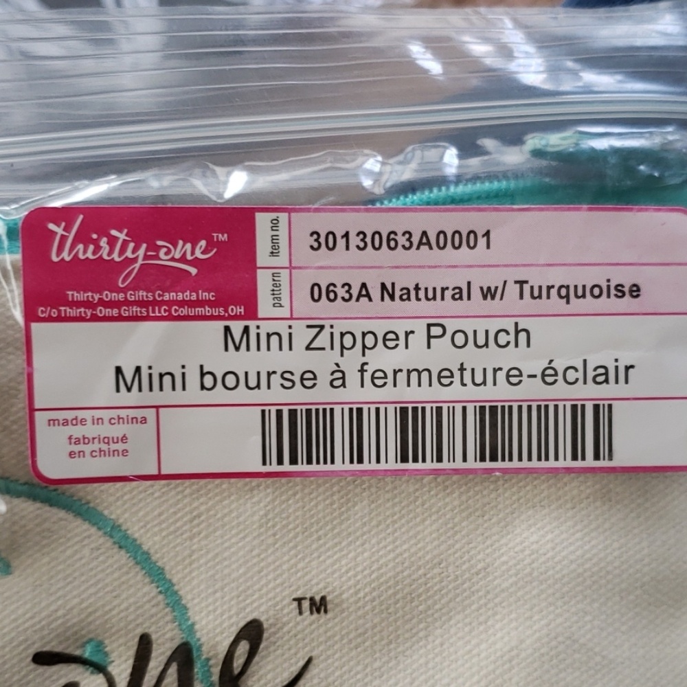 Thirty One Mini Zipper Pouch - Picture 2 of 2